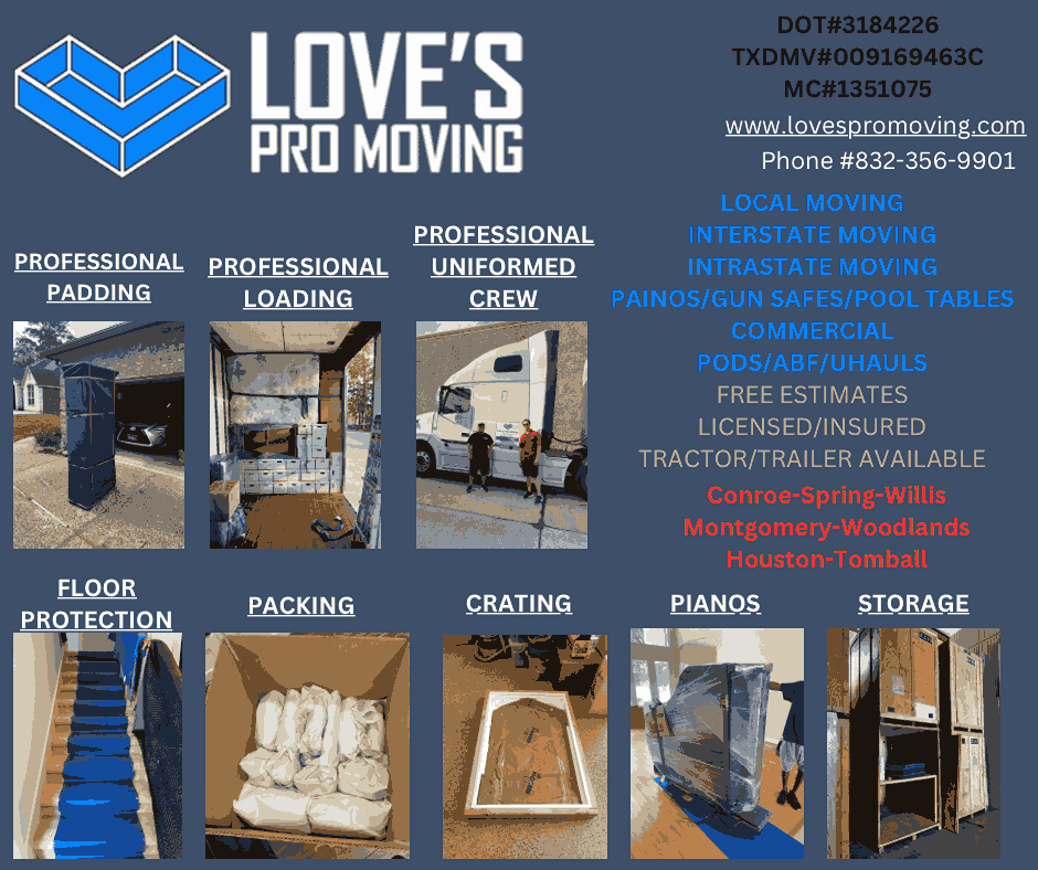 College Student Moving Services Conroe TX